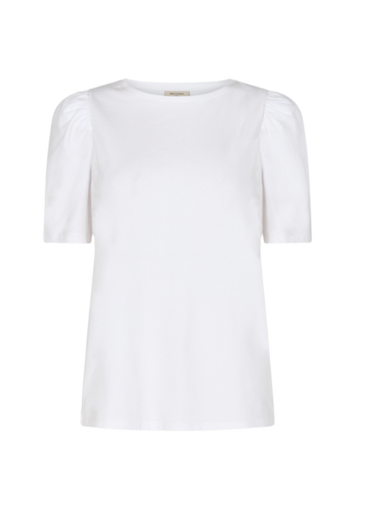 Hvit t-skjorte med puff