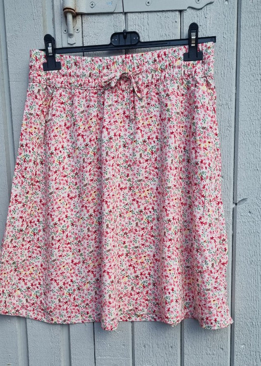 Skjørt med blomstermønster