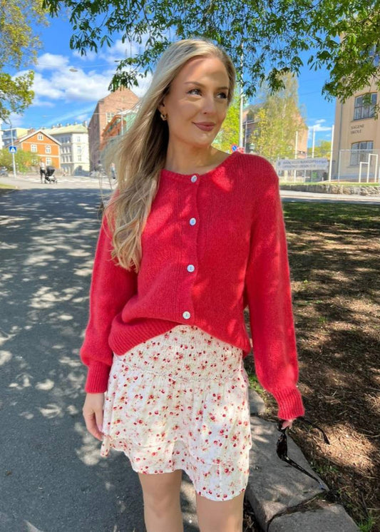 Skjørt med smock og blomster