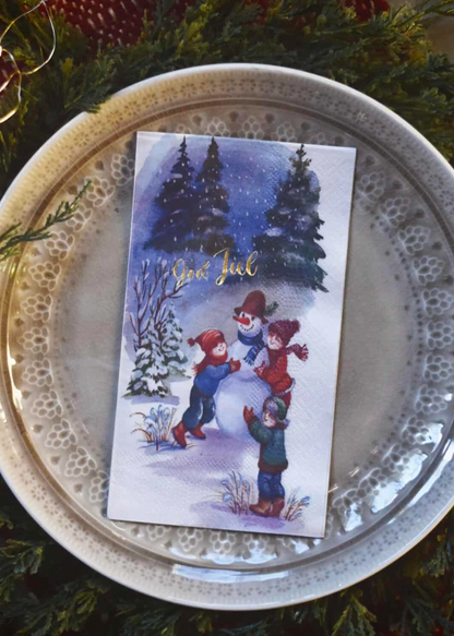 Servietter med tekst