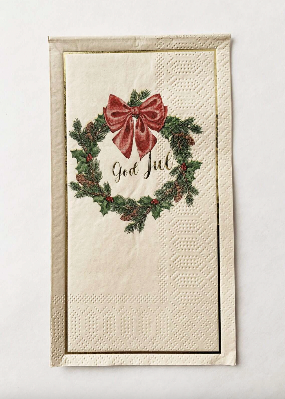 Servietter med tekst