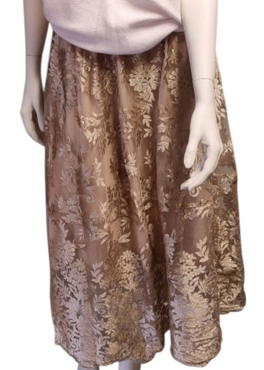 Skjørt med gullfarger