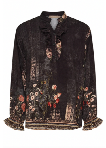 Skjorte med knapper og lange ermer