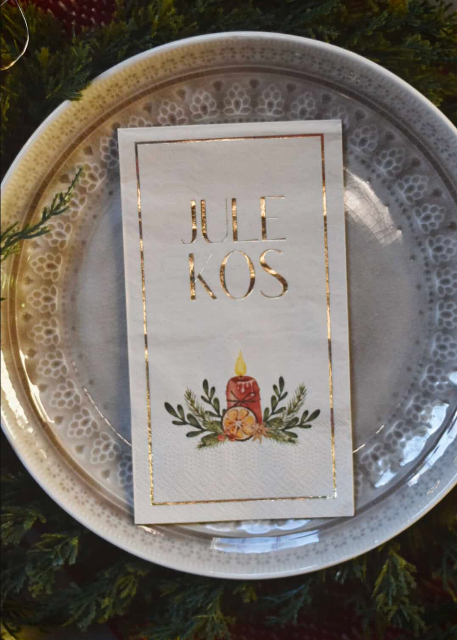 Servietter med tekst