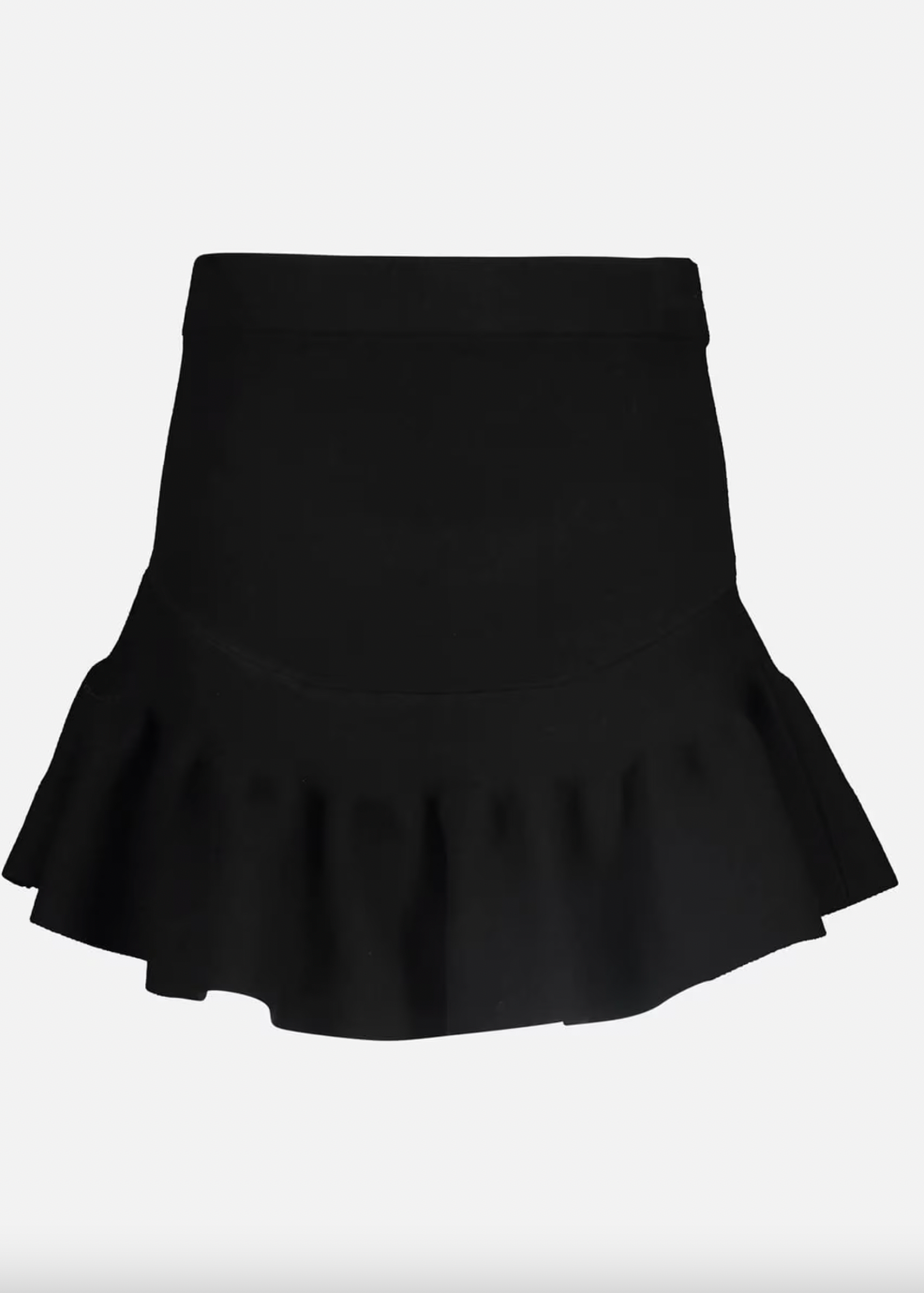 Svart skjørt med volangkant