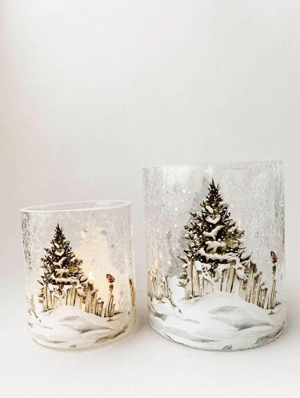 Lysglass krakelert