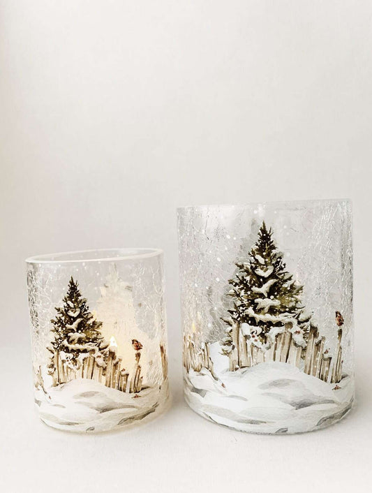 Lysglass krakelert