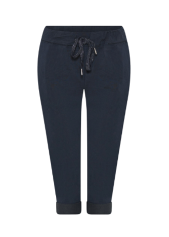Navy capribukser