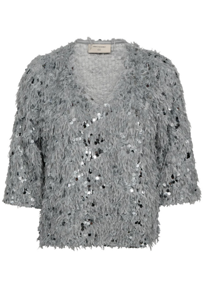 Sølv topp med lekre paljetter