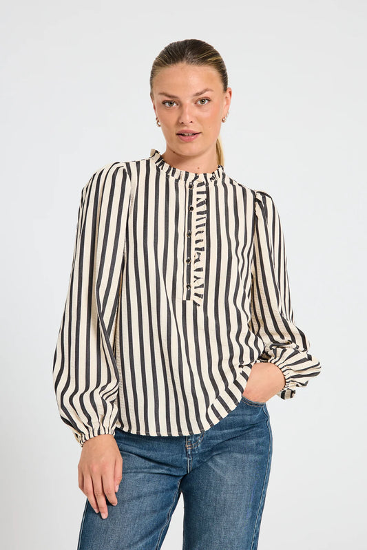 Elegant stripete bluse