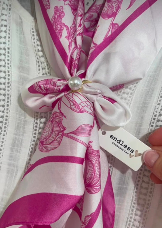 Gullring med perle til bandana