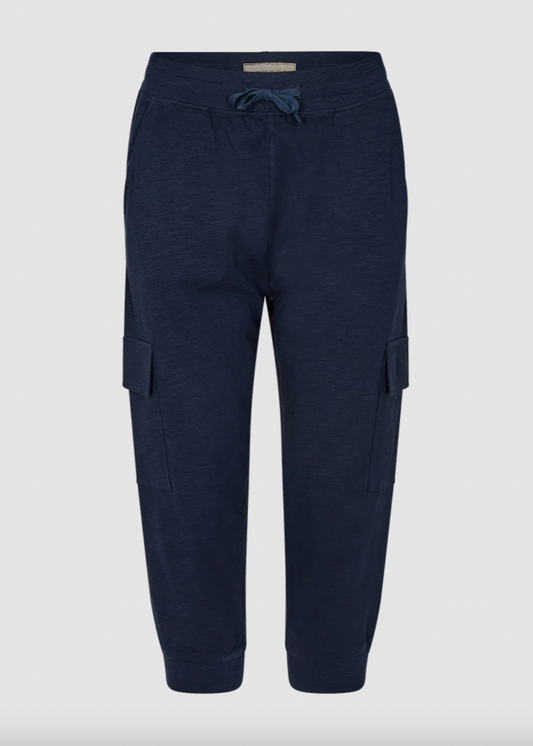 Marineblå capribukser