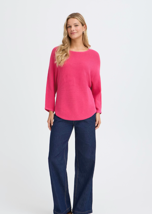 Rosa genser med lange ermer