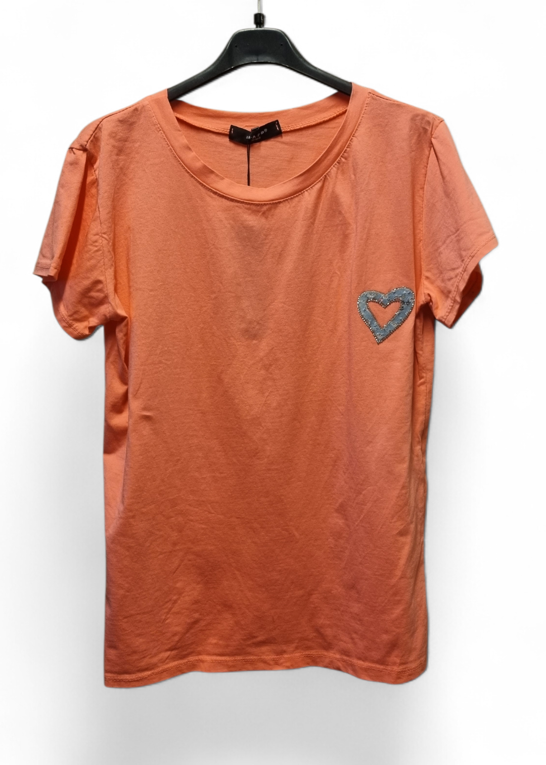 Small heart slim T-shirt