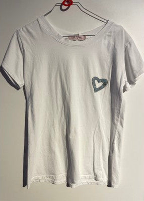 Small heart slim T-shirt