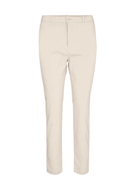 Lys dressbukse med ankellengde