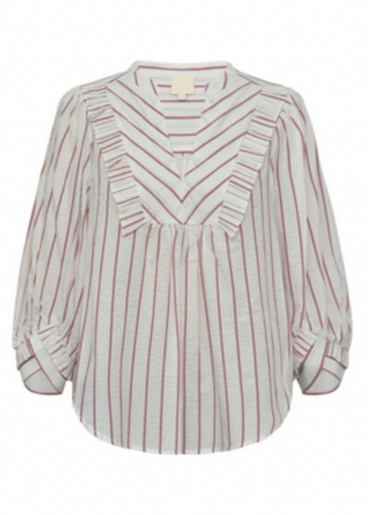 Bluse med striper