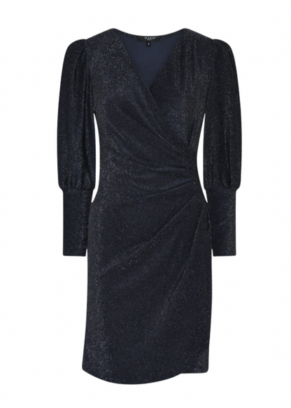 Marineblå glitrende kjole