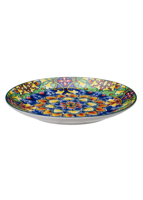 Grønn tallerken porselen