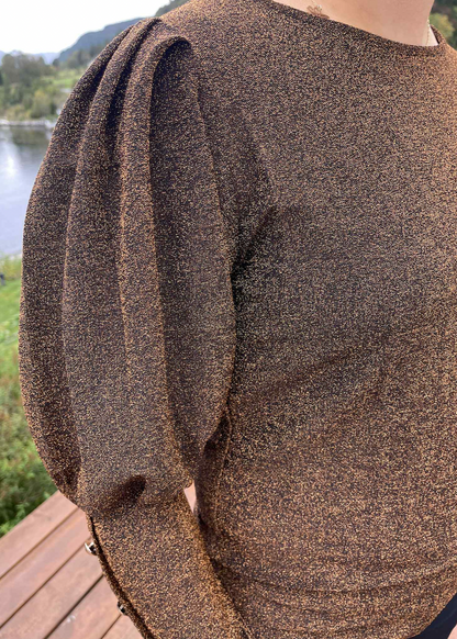 Langermet genser med glitter