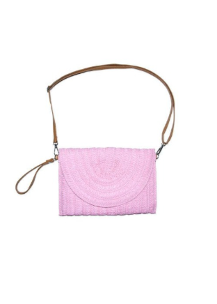 Rosa veske clutch