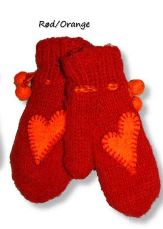 Barnevott rød og oransje