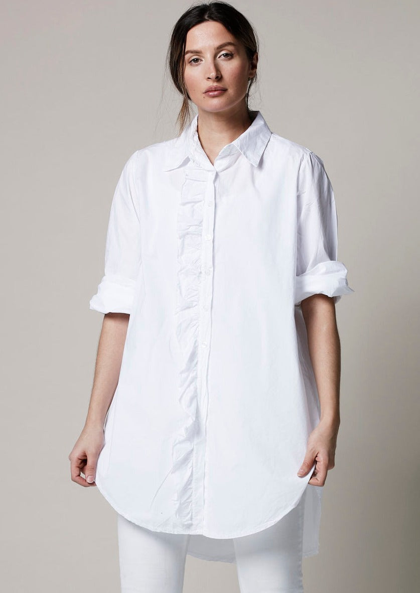Oversized Skjorte hvit