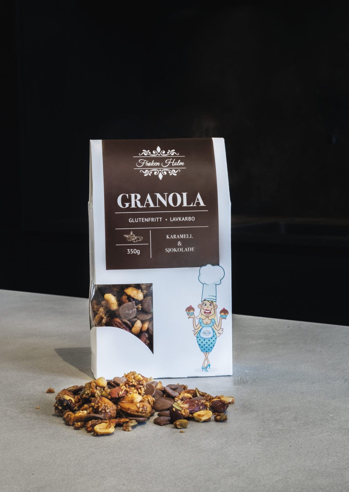 Granola – Karamell & Sjokolade