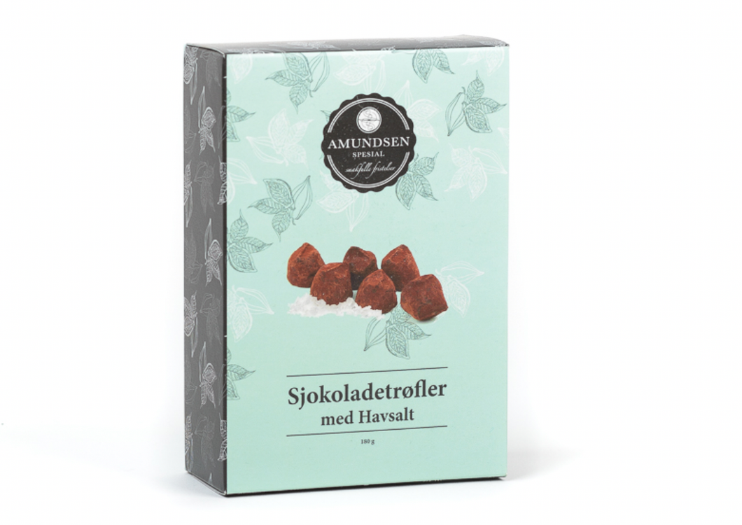 Sjokoladetrøfler m/havsalt- Amundsen Spesial